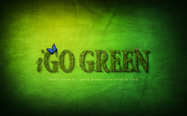 go green wallpaper