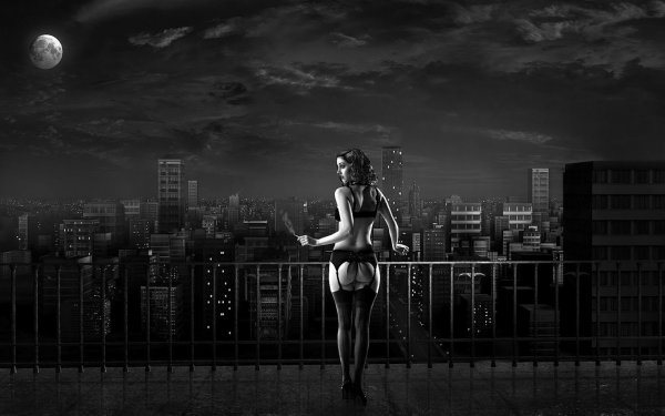 lingerie dark night moon noir erotic monochrome cigarettes greyscale 1920x1200 wallpaper_www.wallfox_net_54