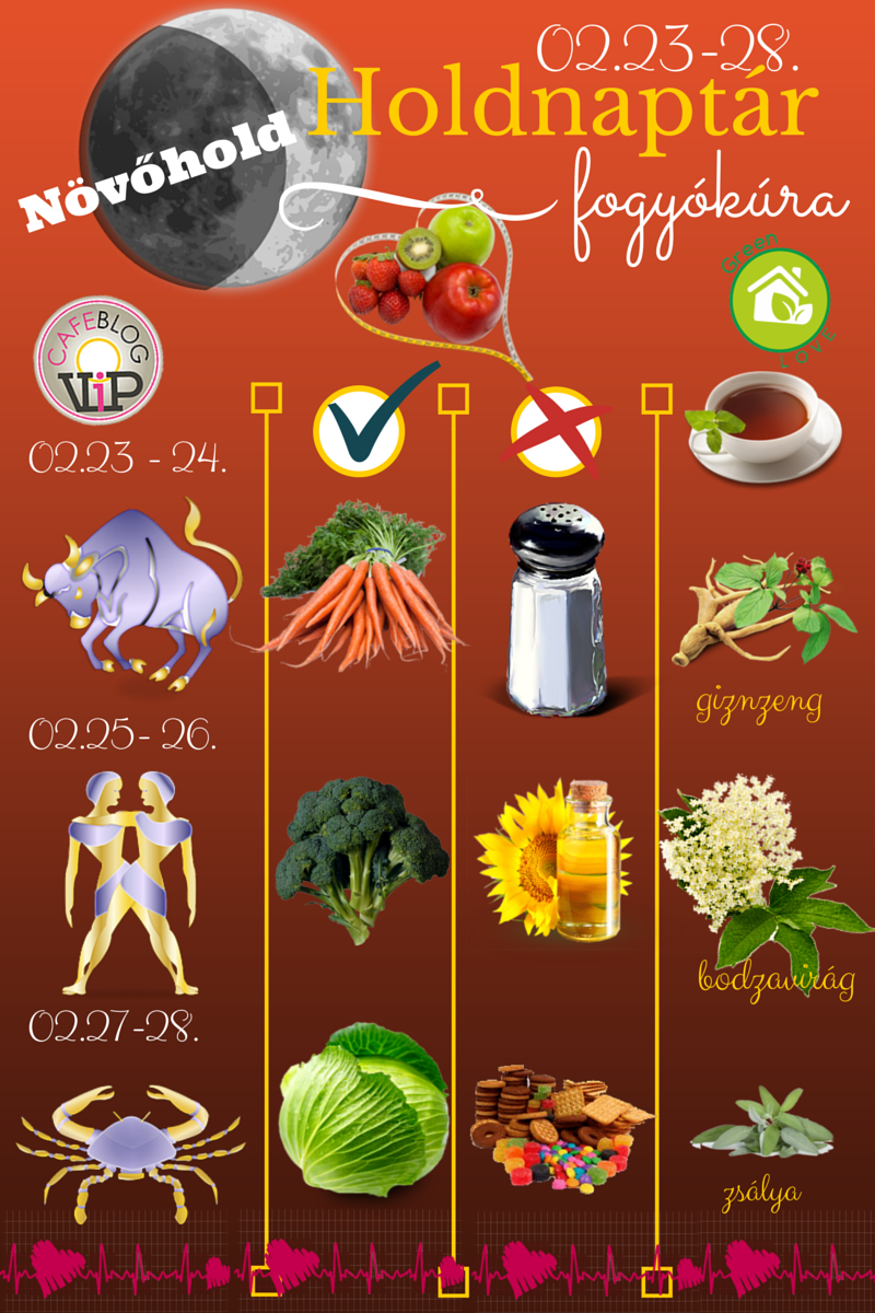 GreenLove Fogyókúra Holdnaptár