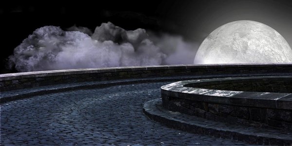 Moon Road 2 by Evelyn Patrick from fineartamerica.com